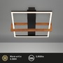 Hranatá - BRILO 3776015 LED stropní svítidlo, 50,5 cm, 33W, 3300lm černá - BRILONER - foto 2