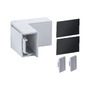 Krytky pro Al profily - P 78409 LumiTiles příslušenství kryt pro profil Top  40x40mm šedá - PAULMANN - foto 2