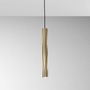 Subtilní - FAN I-LORD-S50-ORO Závěsné svítidlo Lord zlatý kov/hliník, 1 x GU10, 25 W, 5.6 x 255 cm - FANEUROPE - foto 2