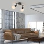 Bodová - LD 12151-18 LOKI LED stropní svítidlo 2 ramenné černé otočné spoty nadčasový design 3000K - JUST LIGHT - foto 2