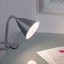 Stolní lampy s klipem - P 95432 Svítidlo se skřipcem Vitis Flexarm E14 šedá a šňůrový vypínač - PAULMANN - foto 2