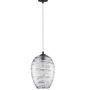 Koule - NV 9009259 Závěsné svítidlo EVLEEN matný černý kov a světle šedé sklo E27 1x12W 230V IP20 bez žárovky - NOVA LUCE - foto 2