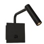 Dekorativní - NV 7140181 Nástěnné svítidlo SICILY černý hliník LED 3W 3000K s vypínačem - NOVA LUCE - foto 2