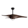 Ventilátory - NV 5267611 Stropní ventilátor se světlem BREEZE matná černá / sklo 3ABS dřevěné listy LED 18W 3000K - NOVA LUCE - foto 2