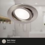 Kruhová - BRI 7114-432 3ks sada LED vestavné svítidlo, pr. 10,6 cm, 7 W, matný nikl - BRILONER - foto 2