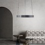 Kruhová - PN 2560-15 LED závěsné svítidlo PURE E-Clipse elektrické 2700-5000K šedá - PAUL NEUHAUS - foto 2
