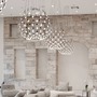 Dekorativní - LUCE 1D86KW102001B Závěsné svítidlo MESH korpus 100cm 2700K 61W LED vč.závěsného systému 1m a bezdrátového ovládání (starý kód: LUCE 1D86KW101001A) - LUCEPLAN - foto 2