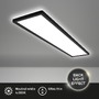 Hranatá - BRILO 7519415 Tava LED stropní svítidlo 98cm, ploché, přímé a nepřímé osvětlení, černá - BRILO - foto 2