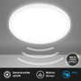 Kruhová - BRILO 7526416 Move LED stropní svítidlo IP44, přímé a nepřímé osvětlení, pohybové čidlo, kruhové 42 cm, bílé - BRILO - foto 2