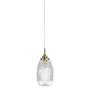Dekorativní - NV 9738212 Závěsné svítidlo MOND saténový zlatý kov čiré sklo E14 1x5W 230V IP20 bez žárovky - NOVA LUCE - foto 2