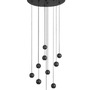 Vícečetná - NV 9303952 Závěsné svítidlo NOCCI černý hliník černý kabel LED 10x4.5W 230V 3000K IP20 - NOVA LUCE - foto 2