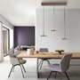 Vícečetná - LD 13141-39 LED závěsné svítidlo PLATA, písková barva, 3-ramenné, stmívatelné, Comfort Lift, krokově stmívatelné, 3000K - JUST LIGHT - foto 2