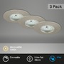 Kruhová - BRI 7231-032 3ks sada LED vestavné svítidlo, pr. 7,5 cm, 5,5 W, matný nikl - BRILONER - foto 2