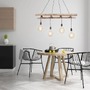 Podélná - LD 15025-18 EDGAR Závěsné svítidlo v moderním retro designu s dřevěným žebříkem z eukalyptového dřeva - LEUCHTEN DIREKT / JUST LIGHT - foto 2