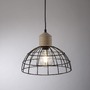 Kónická - LD 15121-18 TARO LED závěsné svítidlo 31x31 kovové stínítko přírodní dřevo černá 1 ramenné do kuchyně - LEUCHTEN DIREKT / JUST LIGHT - foto 2