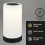 Na stůl - BRILO 7448015 LED bateriové stolní svítidlo pr.12,5 cm, LED modul, 3W, 350 lm, černá (starý kód: BRILO 7448-015) - BRILO - foto 2