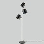 Stojací lampy - FAN I-COLT-PT3 GR Stojací lampa Piantana Colt, šedá, 3 x E27, 51 x 165 cm - FANEUROPE - foto 2