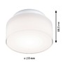 Kruhová - P 71081 LED stropní svítidlo Maro IP44 3000K 230V 6,8W bílá - PAULMANN - foto 2