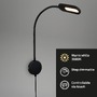 S ramenem - BRI 2177015 Nástěnné svítidlo, 52 cm, 6W, 650lm, černá - BRILONER - foto 2