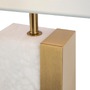 Stolní lampy dekorační - M Z031TL-01BS Stolní lampa Bianco E27 60W bílá mosaz kov alabastr designová - MAYTONI - foto 2
