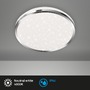 Kruhová - BRI 3403-018 LED stropní svítidlo hvězdné nebe, pr. 28 cm, 12 W, chrom - BRILONER - foto 2