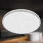 Kruhová - BRI 3934018 Tak stropní svítidlo pr.33 cm - 22W, 2400lm, LED, hvězdné nebe, IP44, chrom - BRILONER - foto 2