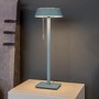 Stolní lampy dekorační - OL 45-883-11-45X VÝPRODEJ VZORKU - Stolní svítidlo GLANCE straight matná šedá 2x LED 2700K 1600lm 24,5W - OLIGO - foto 2