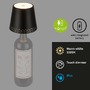 Na stůl - BRILO 7485015 LED nabíjecí stolní lampa, 11 cm, USB-C, 2,6W, 280lm, černá - BRILONER - foto 2