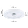 Kruhová - P 71179 LED stropní svítidlo Volea IP44 3000K / 230V 4 / 18,5W stmívatelné bílá/stříbrná - PAULMANN - foto 2