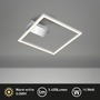 Hranatá - BRILO 3780014 LED stropní svítidlo, 26,5 cm, 14W, 400lm, matný chrom - BRILO - foto 2