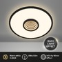 Kruhová - BRI 3847015 Toro LED stropní svítidlo, tunelový efekt, přímé a nepřímé osvětlení, černá, 42cm kruhové - BRILONER - foto 2