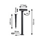 Sloupková - P 94546 Plug &amp; Shine LED stojací svítidlo Ito horizontální orientace IP65 3000K 6W antracit - PAULMANN - foto 2