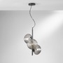 Dekorativní - FAN I-RIPPLE-S3-NER Závěsné svítidlo Ripple černá, 3xE27, 32,5 x 32,5 x 165 cm - FANEUROPE - foto 2