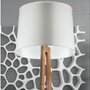 Stojací lampy - PANIT TER067 MAIKO stojanová lampa dřevo+ stínidlo bílé 230V E27 25W (baleno ve 2 kartonech) - PAN INTERN. - foto 2