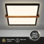 Hranatá - BRI 3845015 Remsa LED stropní svítidlo, dekor dřeva, přímé a nepřímé osvětlení, hranaté 31,5x29 cm, černá/dřevo - BRILONER - foto 2