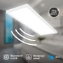Hranatá - BRILO 7527416 Move LED stropní svítidlo IP44, přímé a nepřímé osvětlení, pohybové čidlo, 58 cm, bílé - BRILO - foto 2
