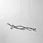 Dekorativní - FAN LED-KINETIC-S-NER Závěsné LED svítidlo KINETIC černá, 40 W, 5100 lm, CCT, 117,2 × 6 × 105 cm - FANEUROPE - foto 2