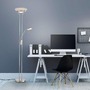 Stojací lampy - LD 11730-55 ZAHARA LED stojací svítidlo, stmívatelné, otočné, lampa na čtení, stříbrná, osvětlení stropu 3000K - LEUCHTEN DIREKT / JUST LIGHT - foto 2
