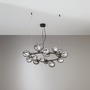 Dekorativní - FAN I-HONEY-S16-NER Závěsné svítidlo Honey, černé, 16 x G9, 82 x 82 x 161 cm - FANEUROPE - foto 2