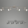 Bodová - BRILO 2991-042B Bodové svítidlo 67,5 cm 4xGU10 3W 250lm matný nikl - BRILO - foto 2