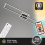 Hranatá - BRILO 3538-015 LED stropní svítidlo, 110 cm, 40 W, 5200 lm, černá - BRILO - foto 2