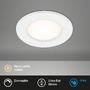 Kruhová - BRI 7049-016 LED vestavné svítidlo, pr. 11,5 cm, LED modul, 6W, 600 lm, bílé - BRILONER - foto 2