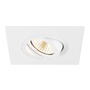 Hranatá - LA 1007634 NEW TRIA® 75 XL kroužek pro vestavbu do stropu, D: 11 Š: 11 H: 2,6 cm, bílá - BIG WHITE (SLV) - foto 2