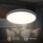 Kruhová - BRILO 3901015 Competo stropní svítidlo pr.24 cm - 12W, 1300lm, LED, teplá bílá, antracit - BRILO - foto 2