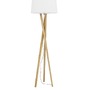 Stojací lampy - NV 9145061 Stojací lampa SALINO stínidlo slonovinová bílá hnědý kabel přírodní dřevo E27 1x12W 230V IP20 bez žárovky - NOVA LUCE - foto 2