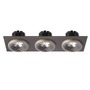 Hranatá - RED R13262 SHARM SQ III zápustná hnědá/perleťová zlatá 230V LED 3x10W 24° 3000K - RED - DESIGN RENDL - foto 2