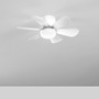 Ventilátory - FAN LED-WIND-BCO Stropní ventilátorové LED svítidlo Wind (bílé) 10 W, 1100 lm, CCT, stmívatelné, IR ovladač, 16 x 53 cm - FANEUROPE - foto 2