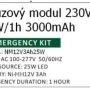 Nouzové osvětlení - Nouzový modul 230V 25W/1h 12V3Ah25W - foto 2