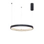 Kruhová - NV 9865160 Závěsné svítidlo PRESTON černý hliník a akryl LED 37W 230V 3000K IP20 stmívatelné - NOVA LUCE - foto 2