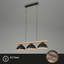 Podélná - BRILO 4046-035 Závěsné svítidlo, 98 cm, max. 40 W, černá-dřevo - BRILO - foto 2